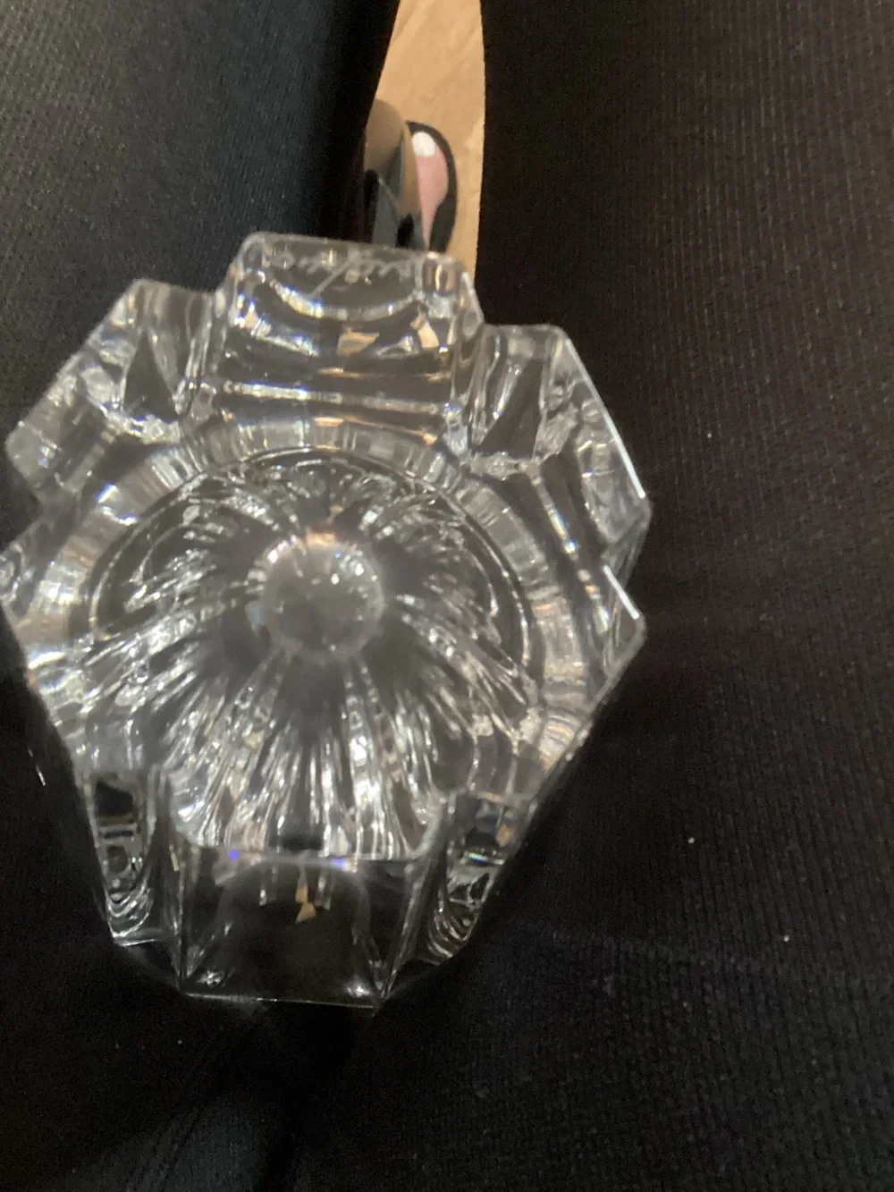 Vintage ORREFORS Sweden Signed Crystal Glass Vase - 6” Tall -Elegant Home Accent